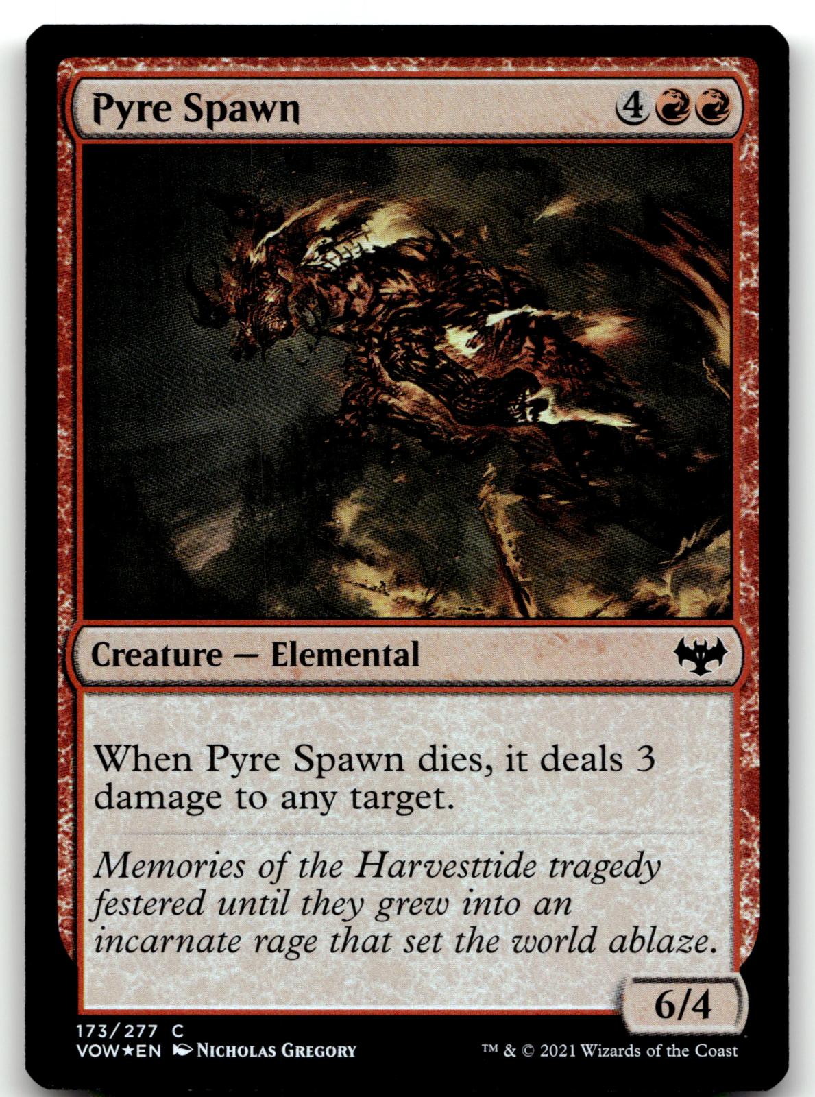 Pyre Spawn 173 Common Innistrad: Crimson Vow Magic: The Gathering Foil Near Mint
