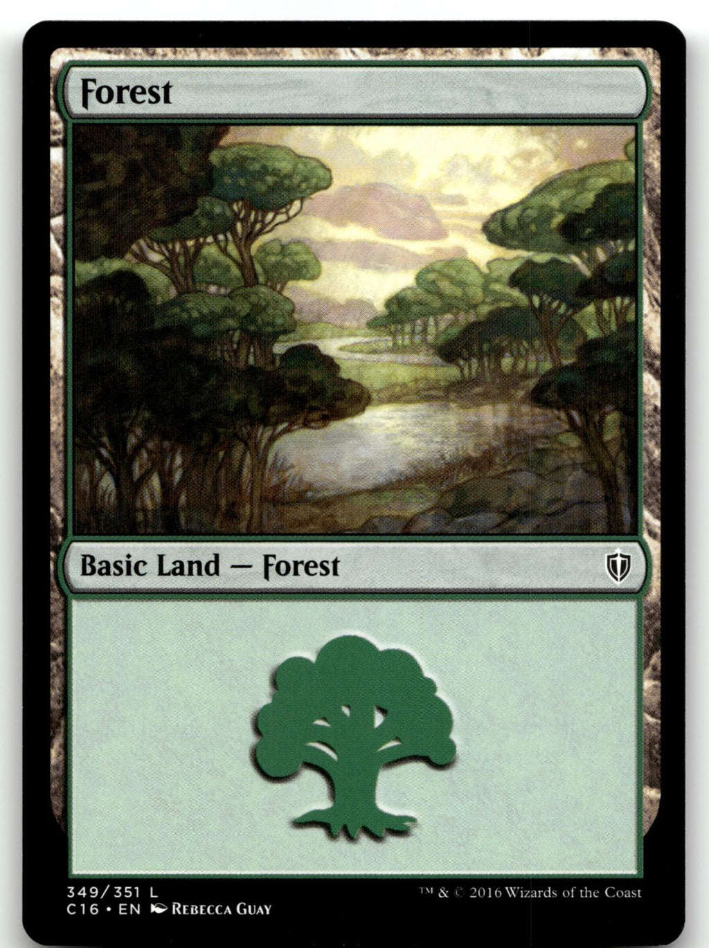 Forest (349) 349 Land Commander 2016 Magic: The Gathering Near Mint
