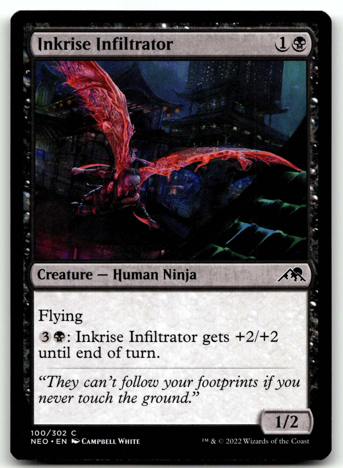 Inkrise Infiltrator 100 Common Kamigawa: Neon Dynasty Magic: The Gathering NM