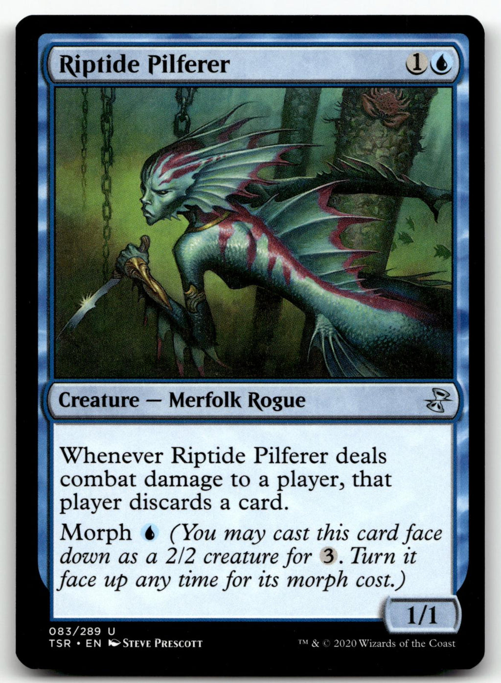 Riptide Pilferer 83 Uncommon Time Spiral: Remastered Magic: The Gathering NM