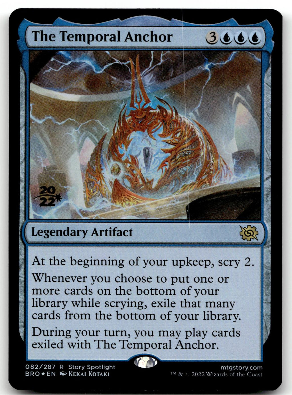 The Temporal Anchor 82 Rare The Brothers' War Magic: The Gathering Foil NM