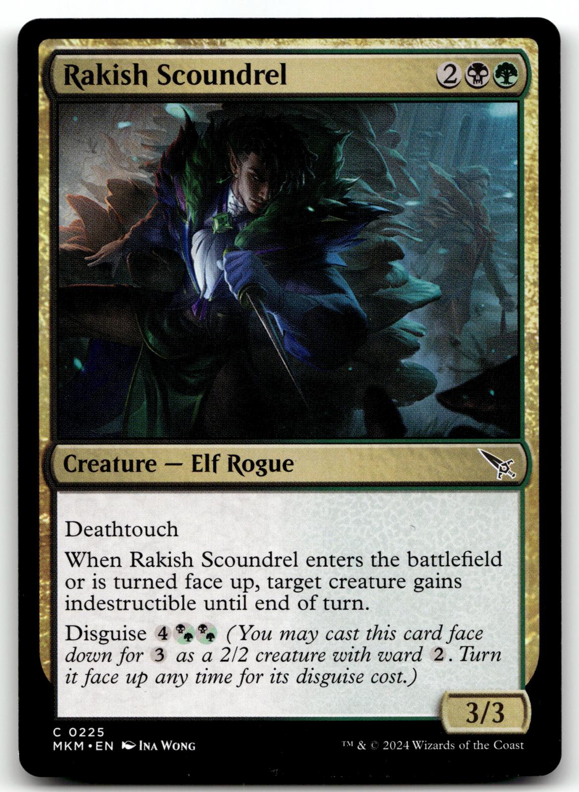 Rakish Scoundrel 225 Common Murders at Karlov Manor Magic: The Gathering NM