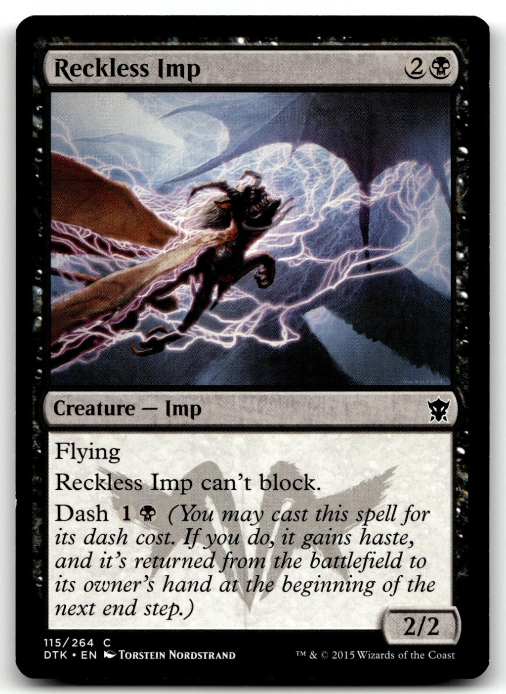 Reckless Imp 115 Common Dragons of Tarkir Magic: The Gathering Near Mint