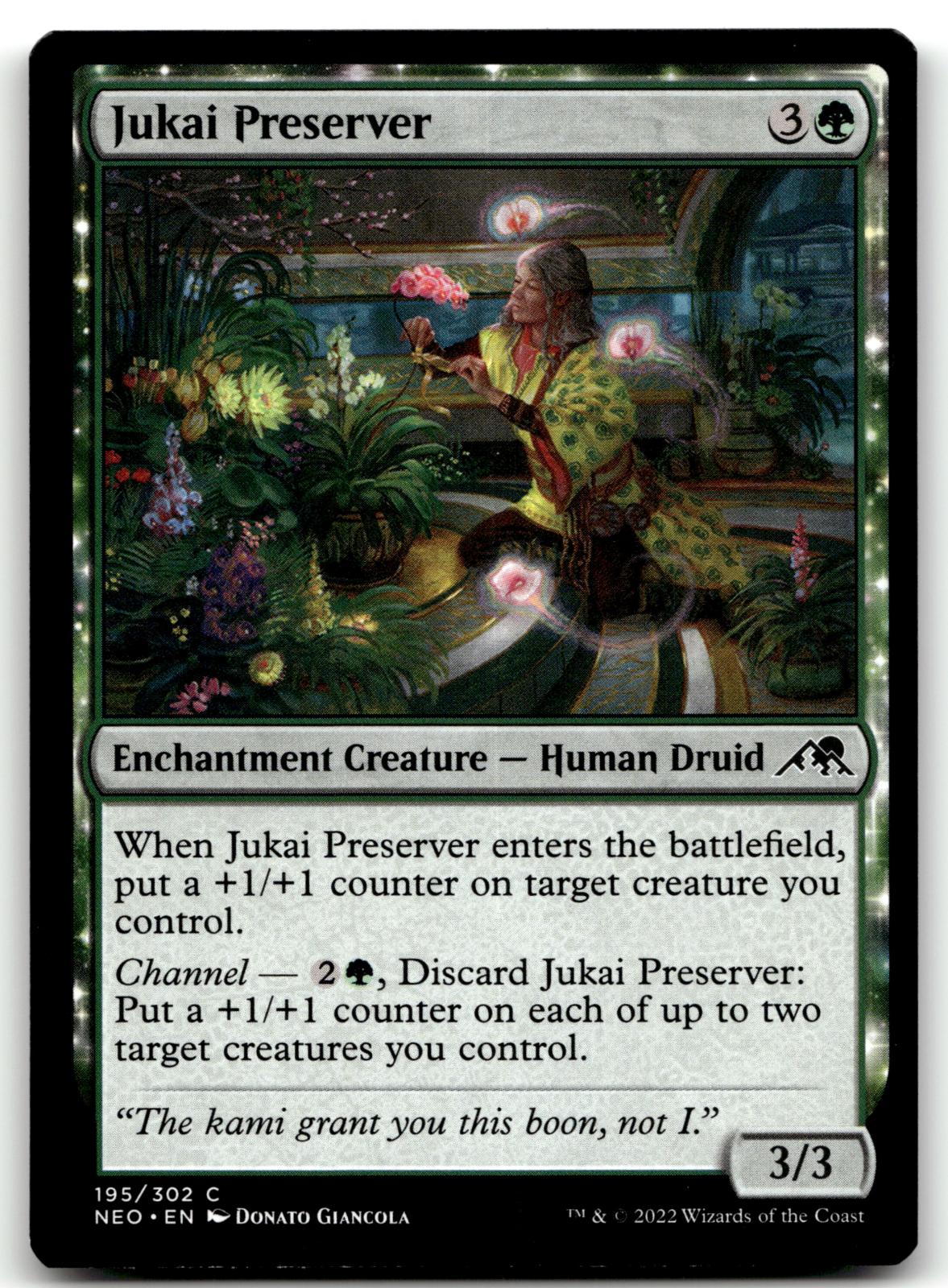 Jukai Preserver 195 Common Kamigawa: Neon Dynasty Magic: The Gathering Near Mint