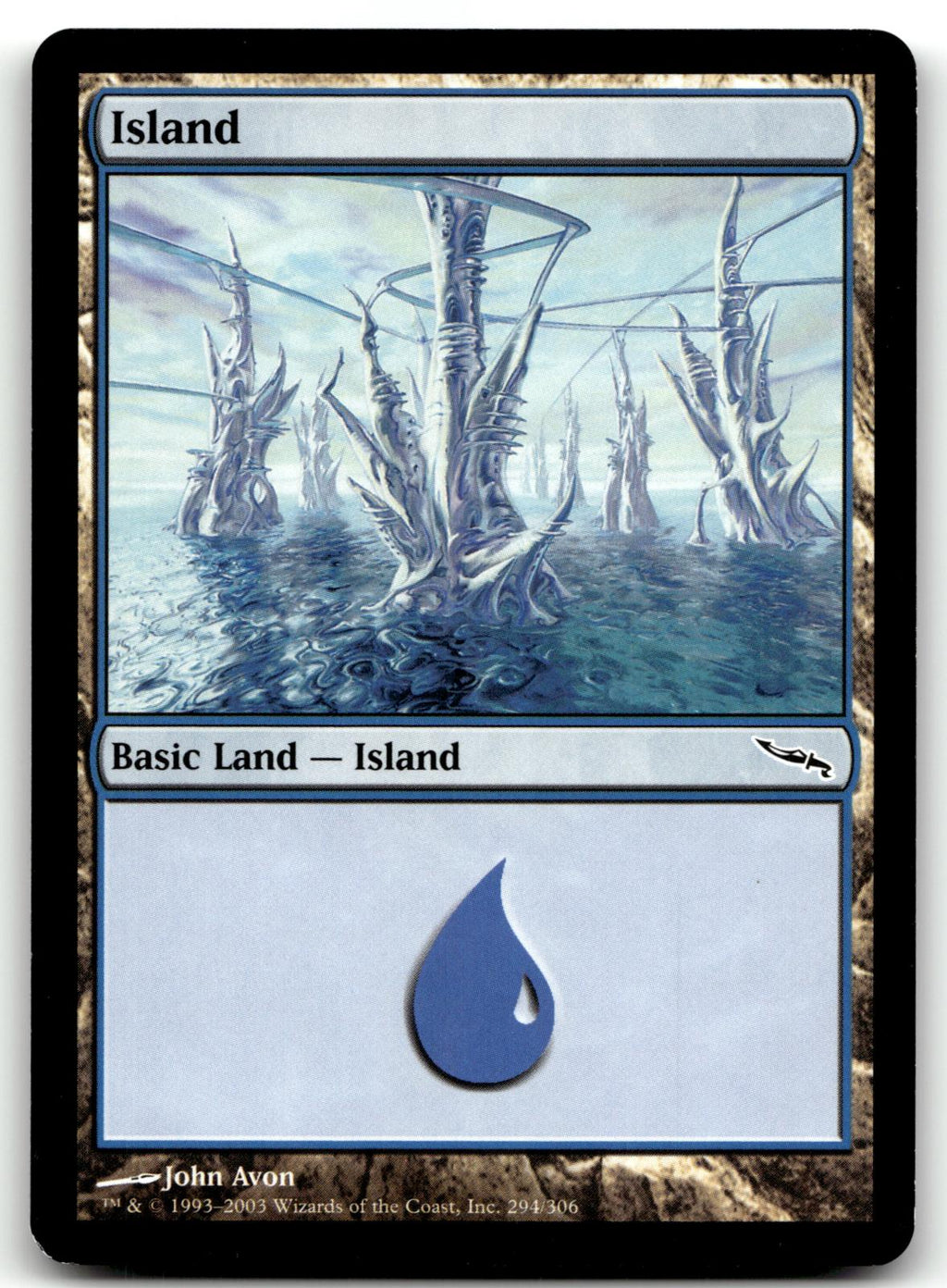Island (294) 294 Land Mirrodin Magic: The Gathering Near Mint