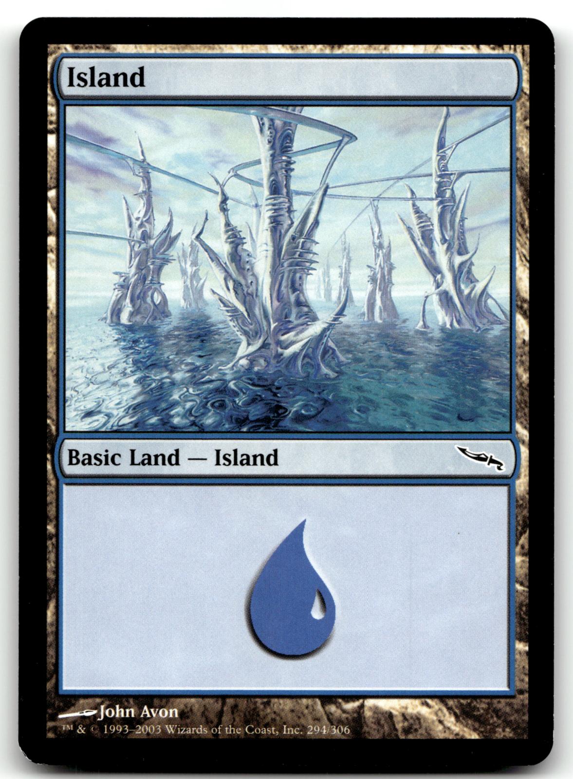 Island (294) 294 Land Mirrodin Magic: The Gathering Near Mint