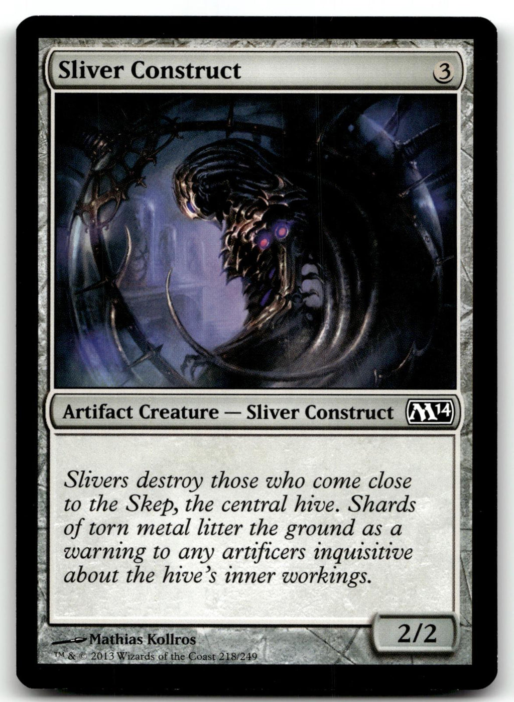 Sliver Construct 218 Common Magic 2014 (M14) Magic: The Gathering Near Mint