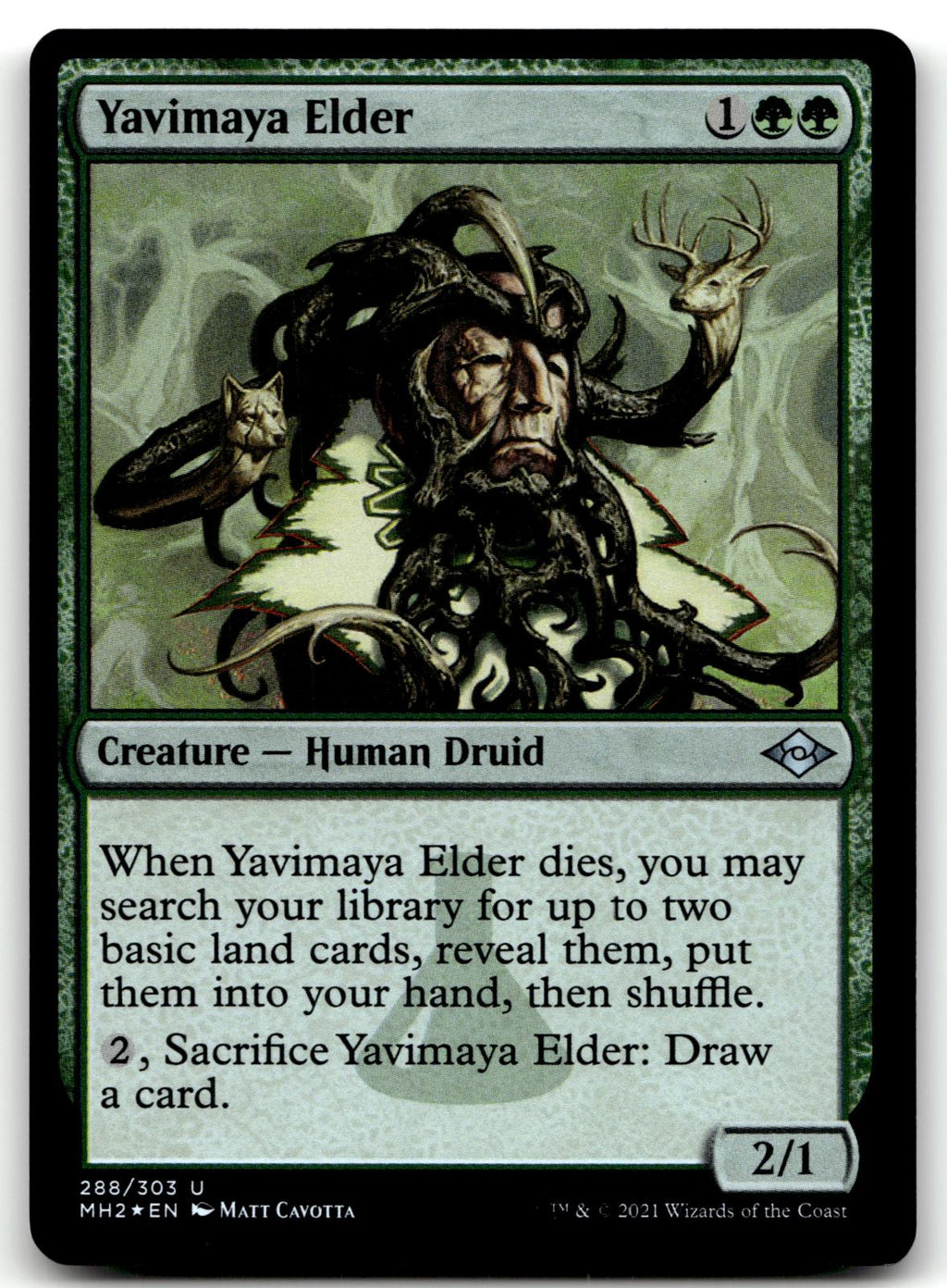 Yavimaya Elder 288 Uncommon Modern Horizons 2 Magic: The Gathering Foil NM