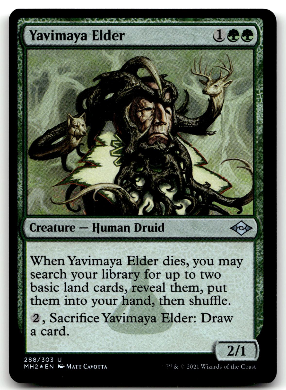Yavimaya Elder 288 Uncommon Modern Horizons 2 Magic: The Gathering Foil NM