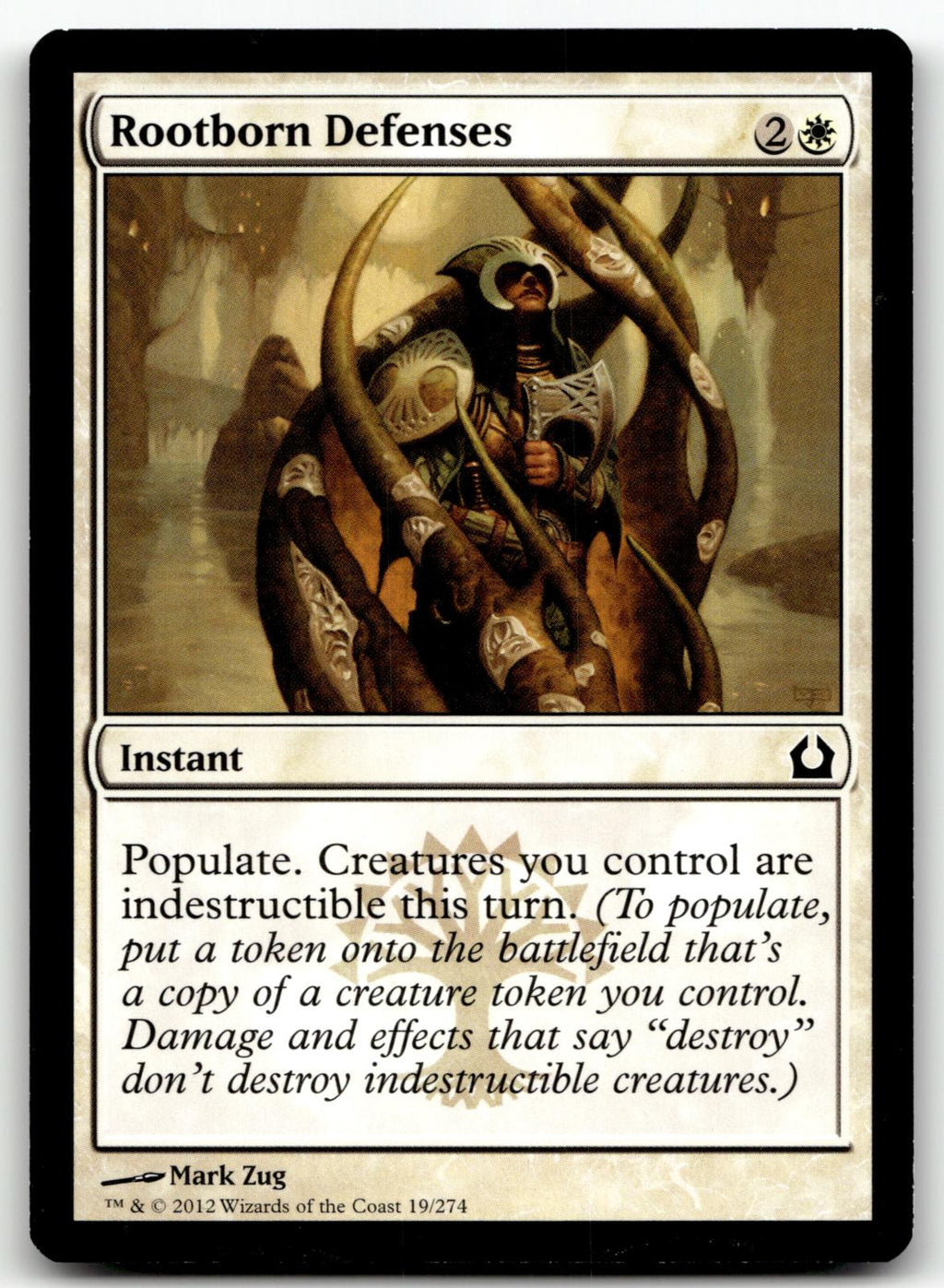 Rootborn Defenses 19 Common Return to Ravnica Magic: The Gathering Near Mint