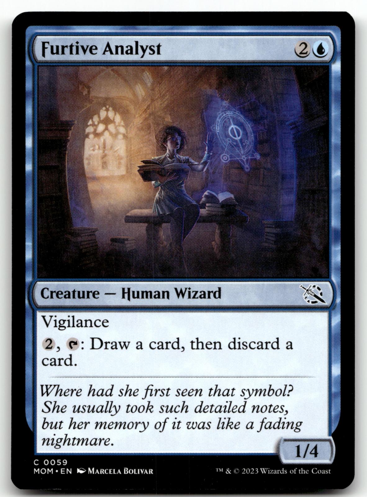 Furtive Analyst 59 Common March of the Machine Magic: The Gathering Near Mint