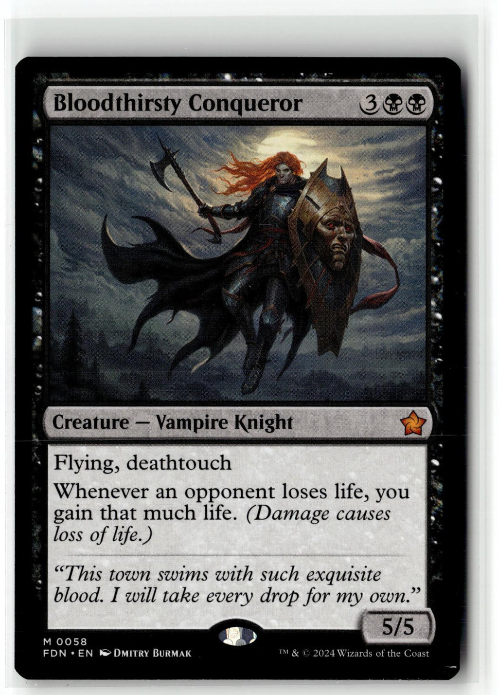 Bloodthirsty Conqueror 58 Mythic Foundations Magic: The Gathering Near Mint