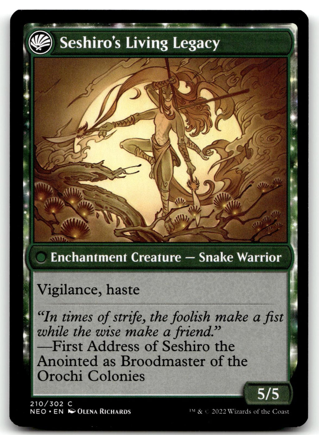 Tales of Master Seshiro 210 Kamigawa: Neon Dynasty Magic: The Gathering NM