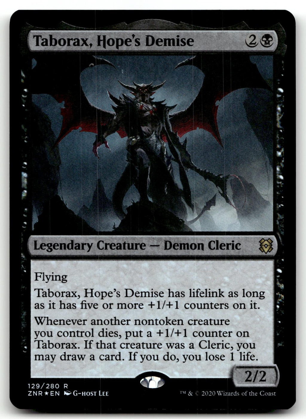 Taborax, Hope's Demise 129 Rare Zendikar Rising Magic: The Gathering Foil NM