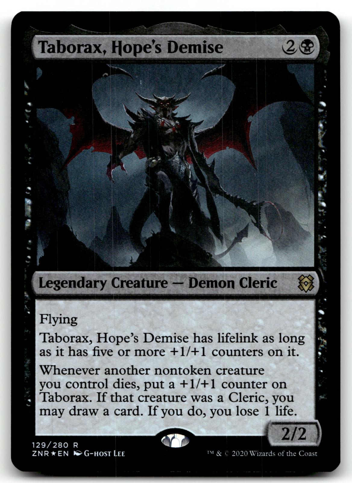 Taborax, Hope's Demise 129 Rare Zendikar Rising Magic: The Gathering Foil NM