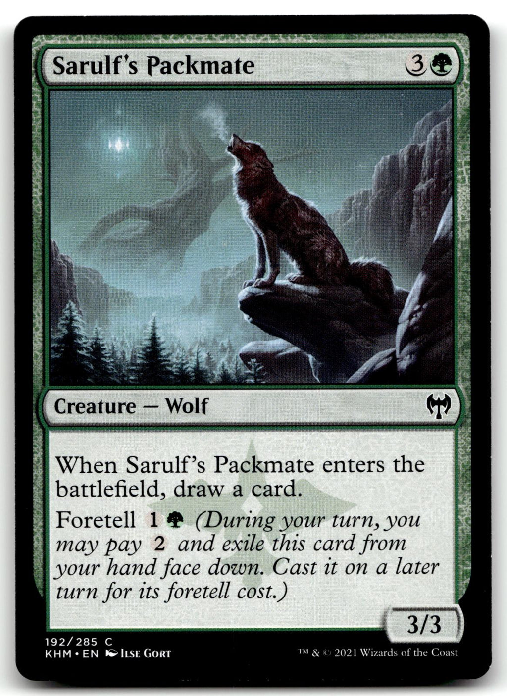 Sarulf's Packmate 192 Common Kaldheim Magic: The Gathering Near Mint