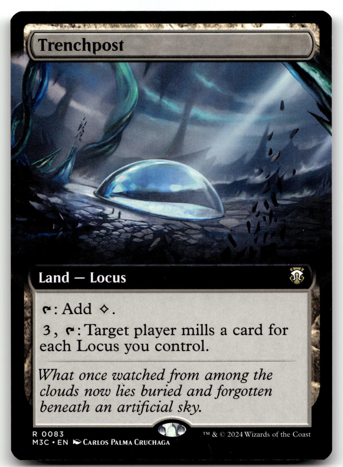 Trenchpost (Extended Art) 83 Commander: Modern Horizons 3 Magic: The Gathering NM