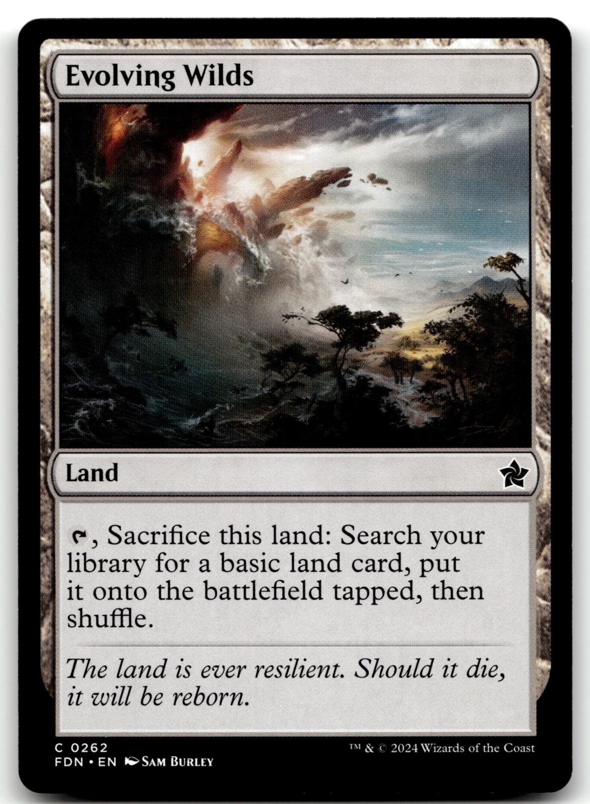 Evolving Wilds 262 Common Foundations Magic: The Gathering Near Mint