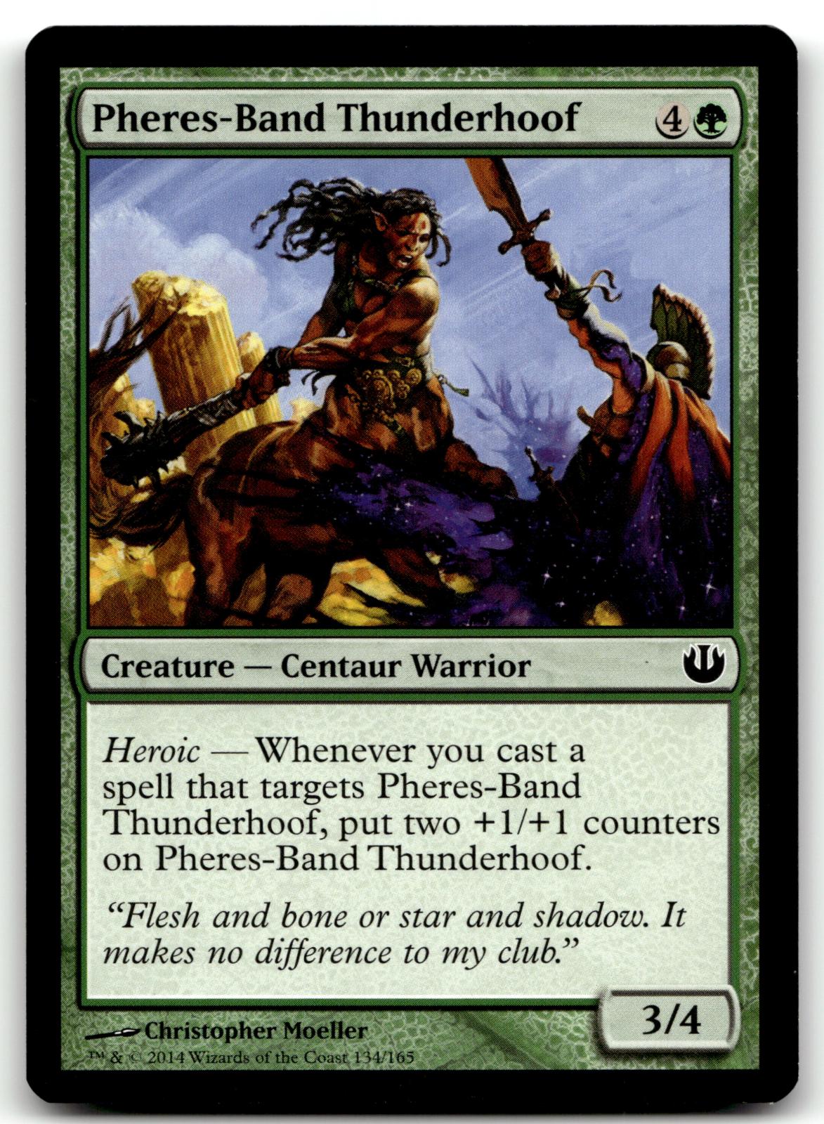 Pheres-Band Thunderhoof 134 Common Journey Into Nyx Magic: The Gathering NM