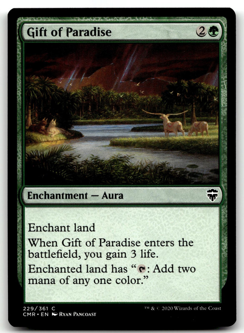 Gift of Paradise 229 Common Commander Legends Magic: The Gathering Near Mint