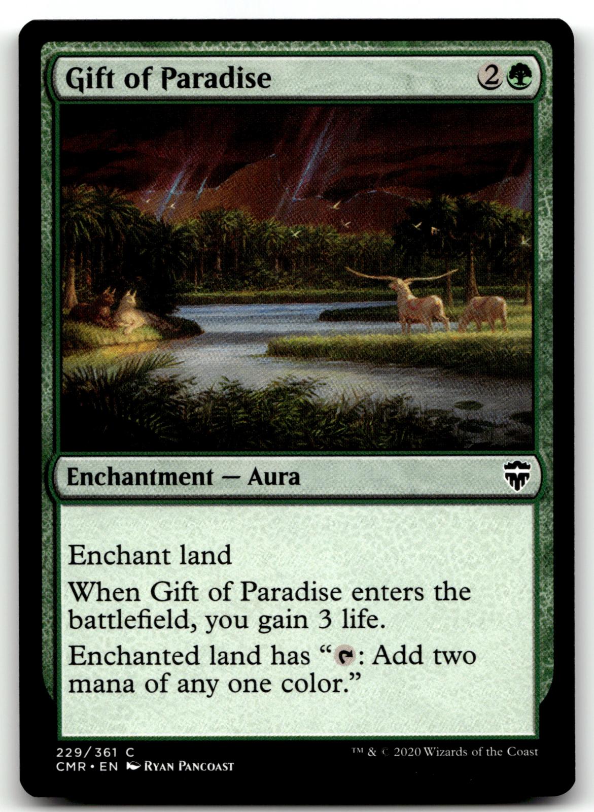 Gift of Paradise 229 Common Commander Legends Magic: The Gathering Near Mint