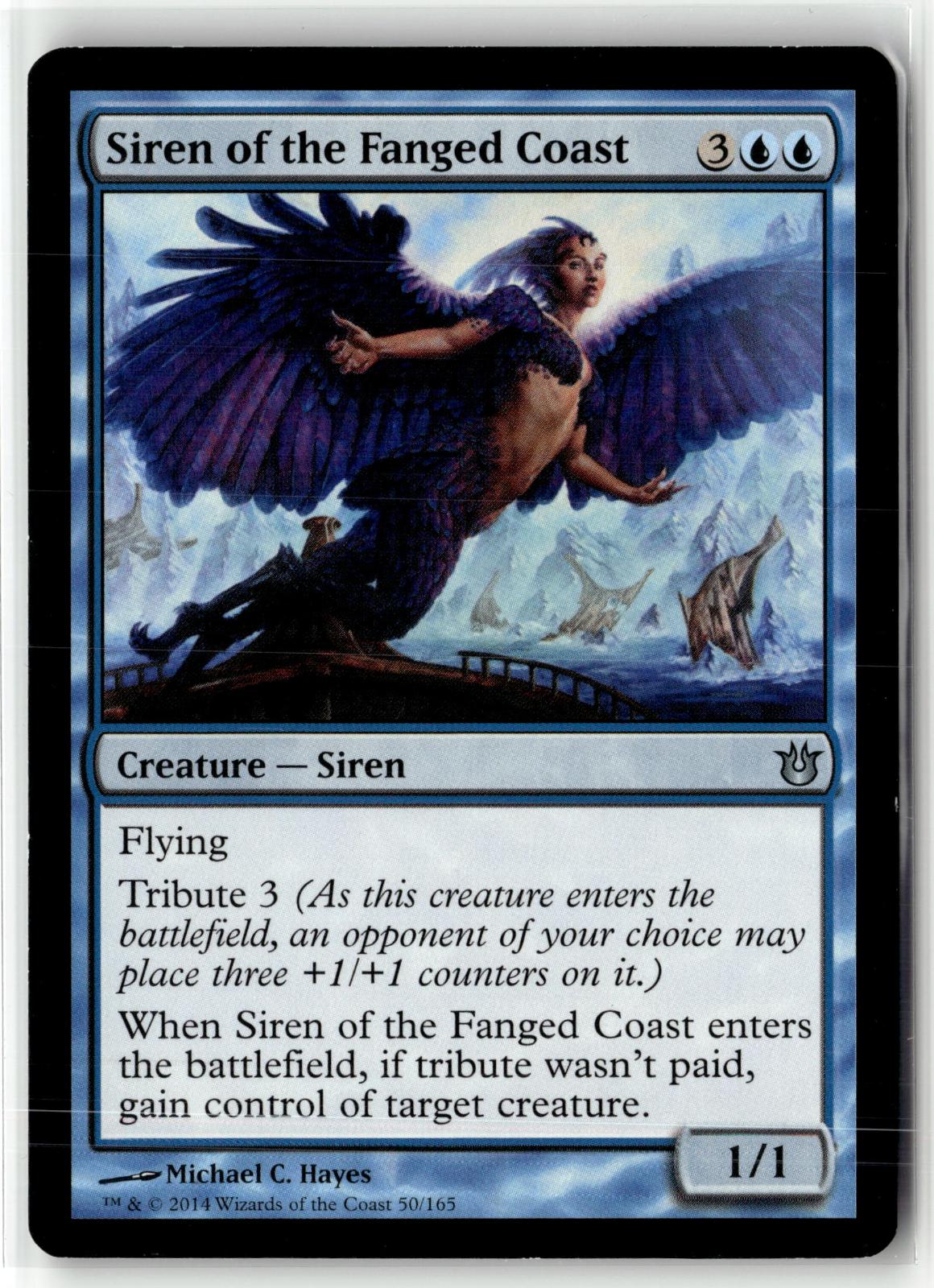 Siren of the Fanged Coast 50 Uncommon Born of the Gods Magic: The Gathering NM