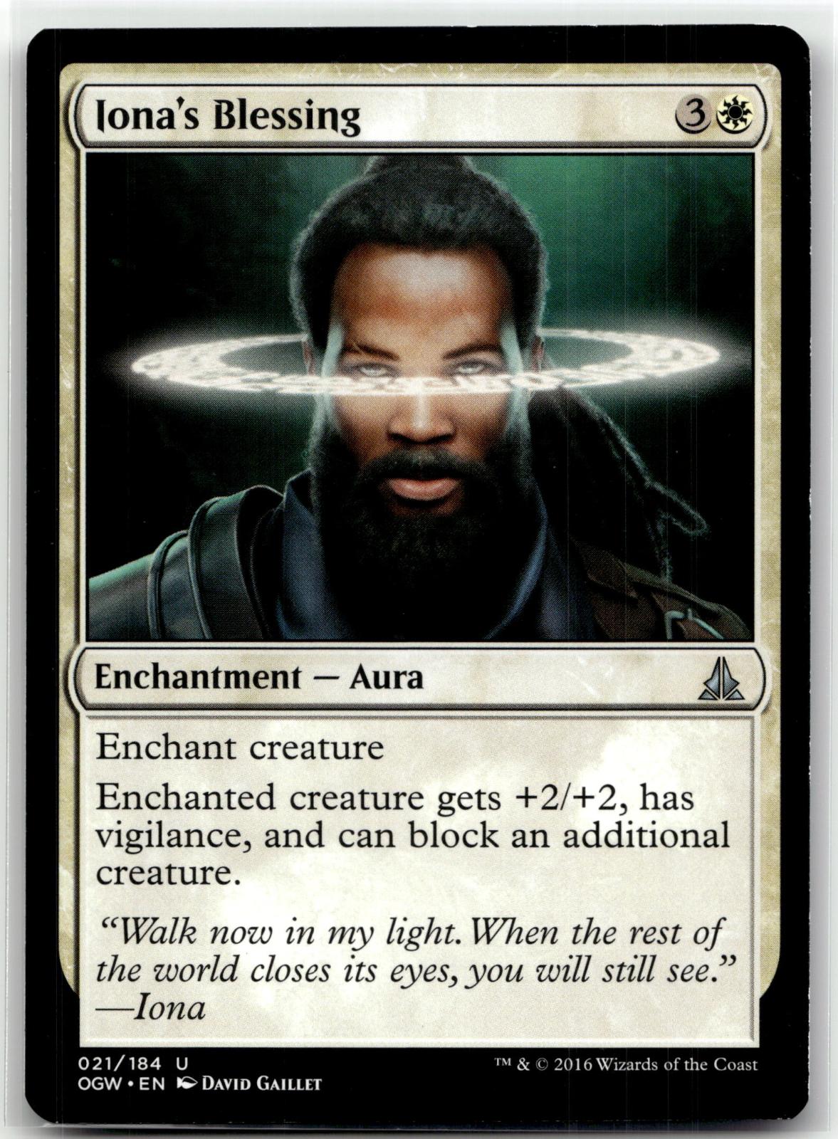Iona's Blessing 21 Uncommon Oath of the Gatewatch Magic: The Gathering Near Mint