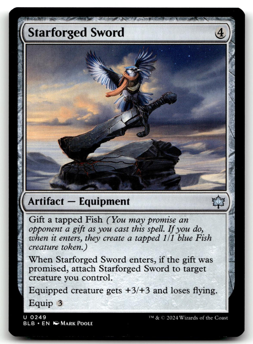 Starforged Sword 249 Uncommon Bloomburrow Magic: The Gathering Near Mint