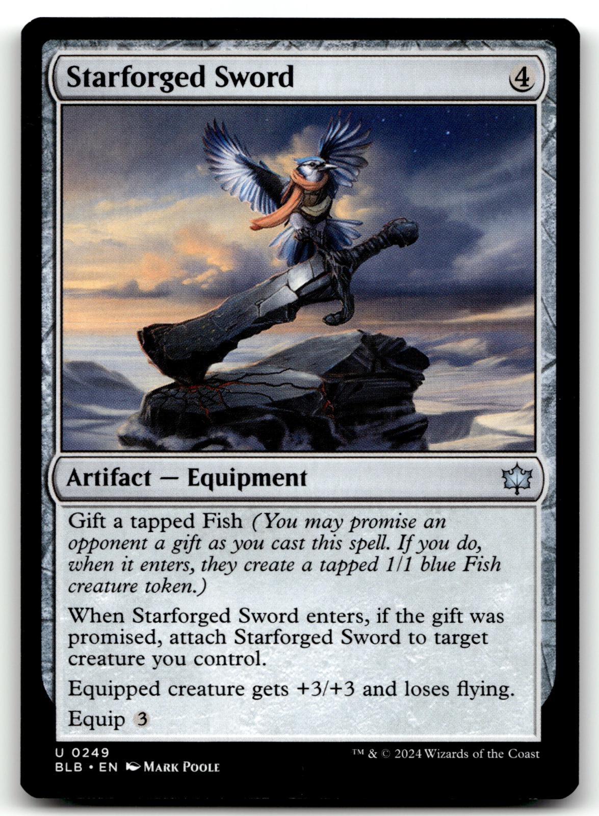 Starforged Sword 249 Uncommon Bloomburrow Magic: The Gathering Near Mint