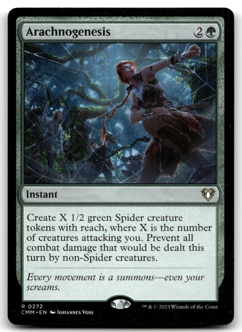 Arachnogenesis 272 Rare Commander Masters Magic: The Gathering Near Mint