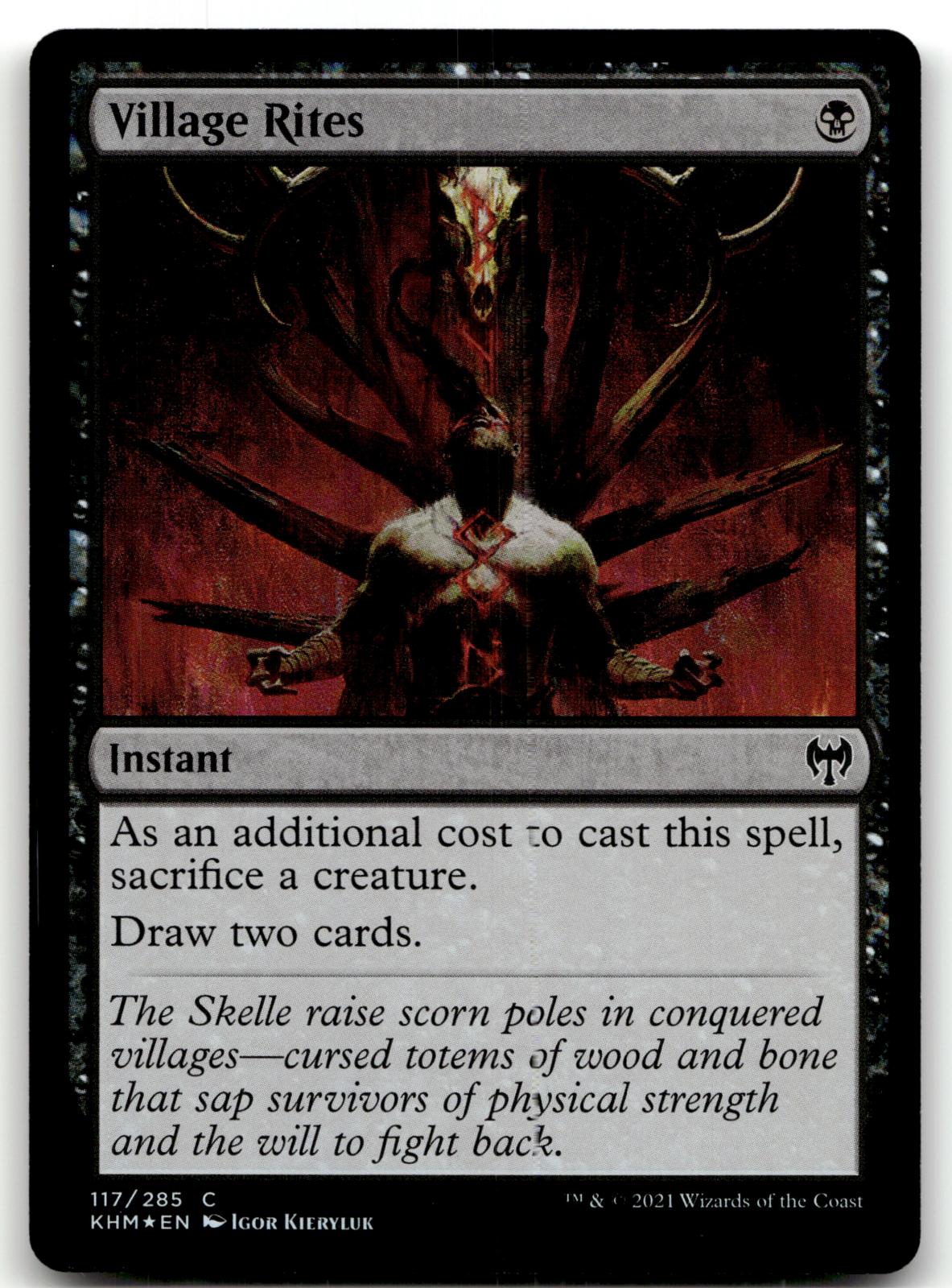 Village Rites 117 Common Kaldheim Magic: The Gathering Foil Near Mint
