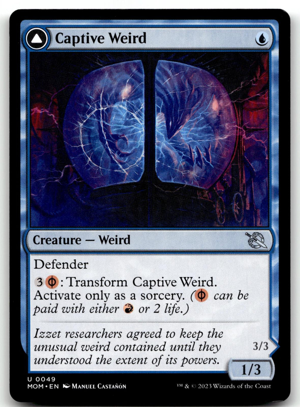 Captive Weird 49 Uncommon March of the Machine Magic: The Gathering Near Mint