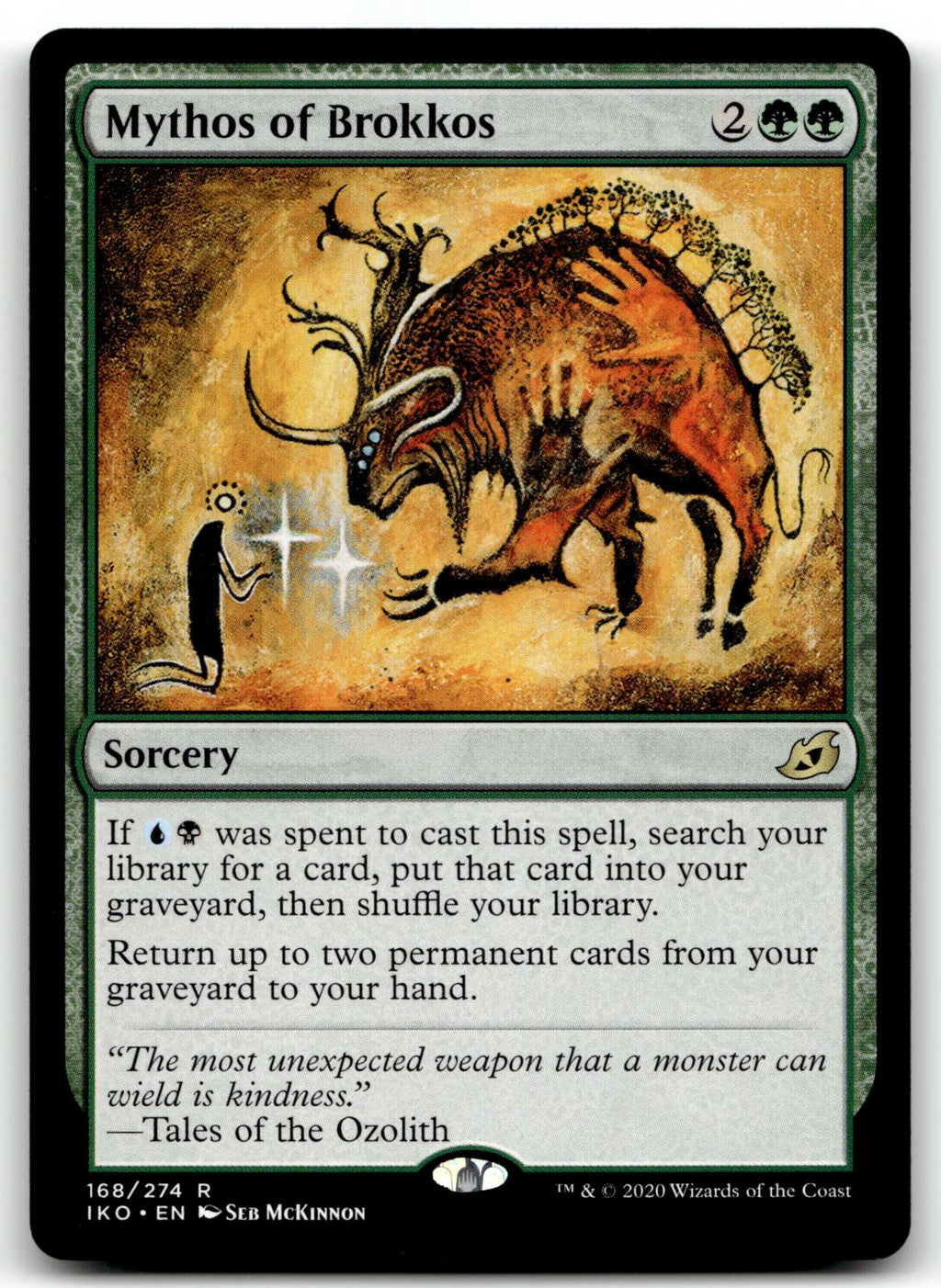 Mythos of Brokkos 168 Rare Ikoria: Lair of Behemoths Magic: The Gathering NM