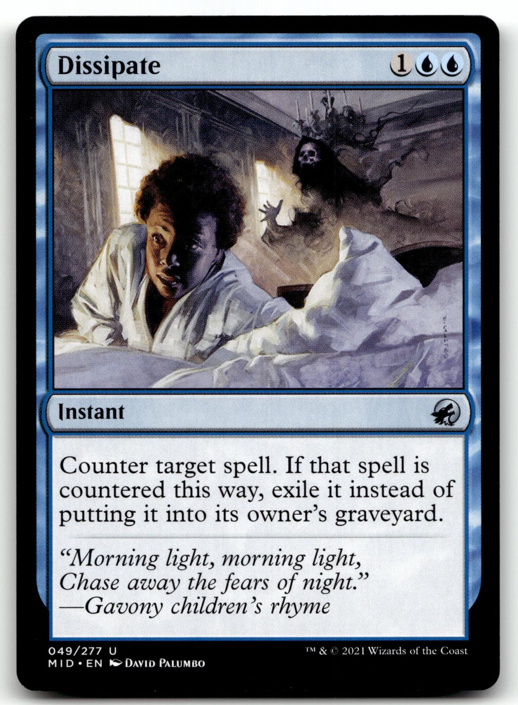 Dissipate 49 Uncommon Innistrad: Midnight Hunt Magic: The Gathering Near Mint