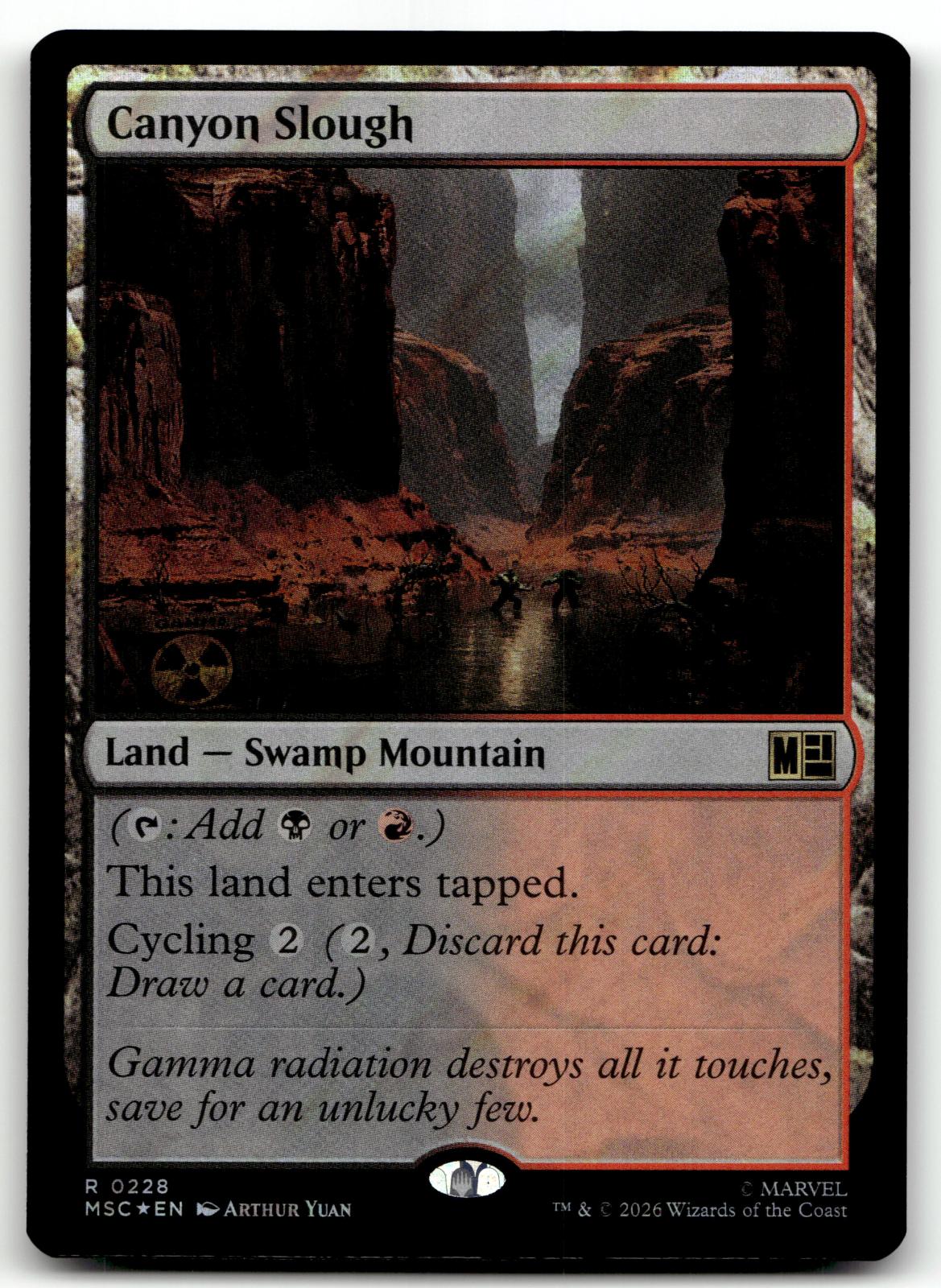 Canyon Slough (Surge Foil) 228 Holo Commander: Marvel Super Heroes Magic: 