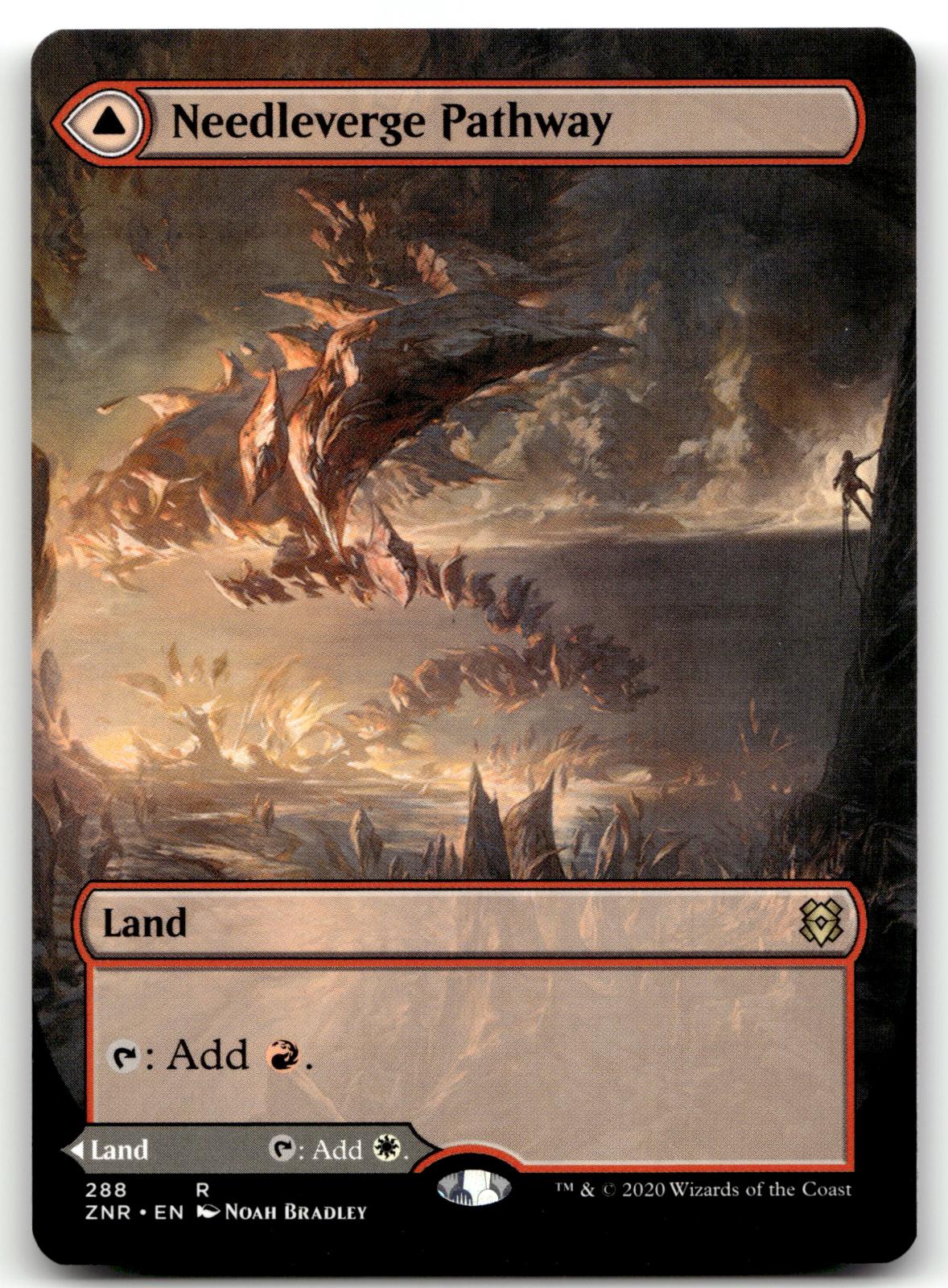 Needleverge Pathway (Borderless) 288 Zendikar Rising Magic: The Gathering NM