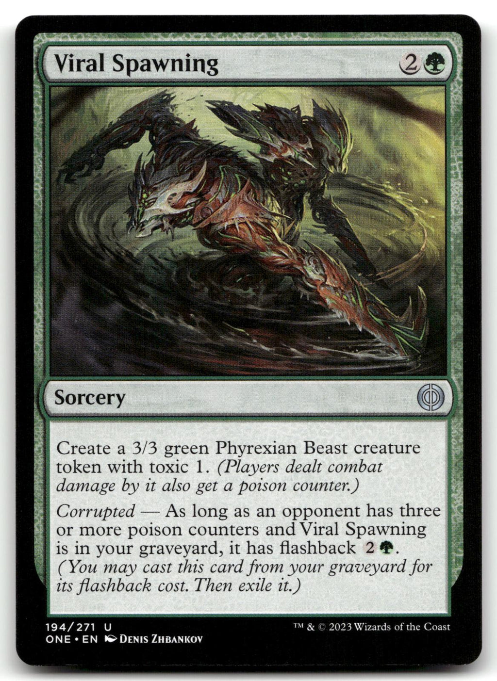 Viral Spawning 194 Uncommon Phyrexia: All Will Be One Magic: The Gathering NM