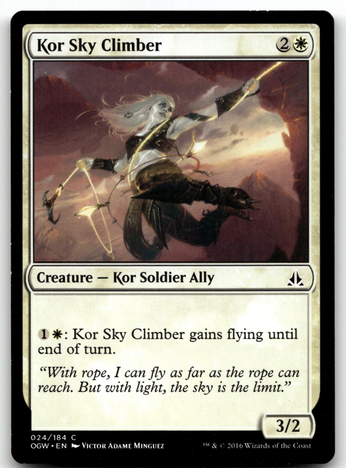 Kor Sky Climber 24 Common Oath of the Gatewatch Magic: The Gathering Near Mint
