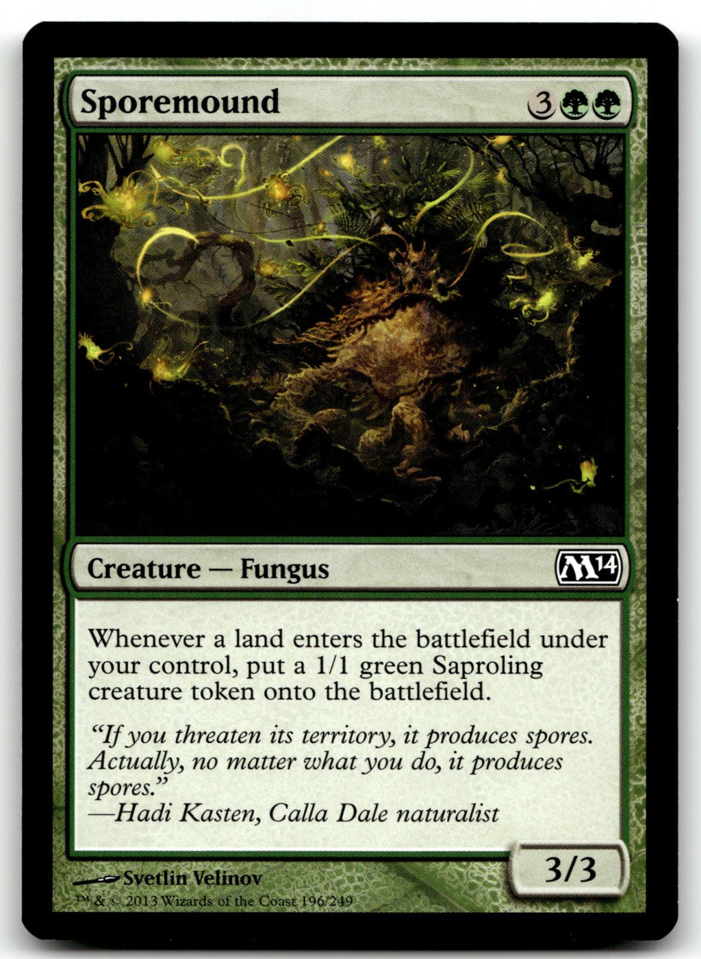 Sporemound 196 Common Magic 2014 (M14) Magic: The Gathering Near Mint