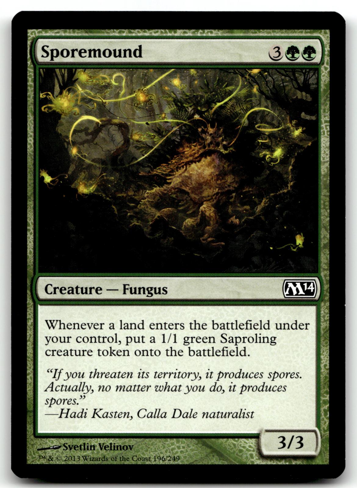 Sporemound 196 Common Magic 2014 (M14) Magic: The Gathering Near Mint