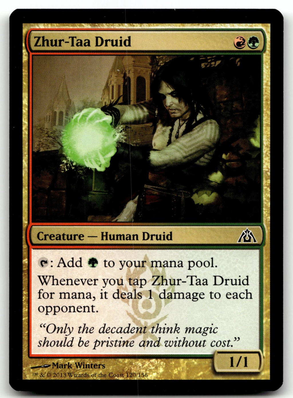 Zhur-Taa Druid 120 Common Dragon's Maze Magic: The Gathering Near Mint