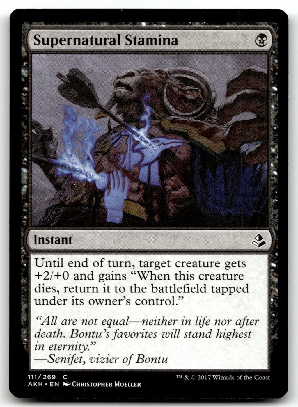 Supernatural Stamina 111 Common Amonkhet Magic: The Gathering Near Mint