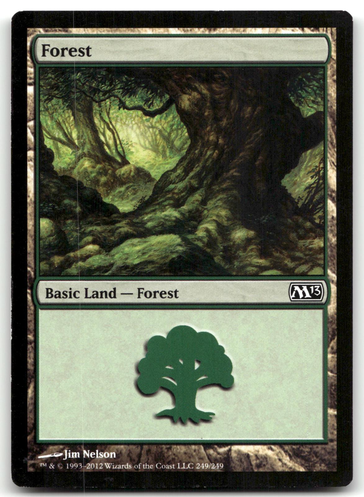 Forest (249) 249 Land Magic 2013 (M13) Magic: The Gathering Near Mint