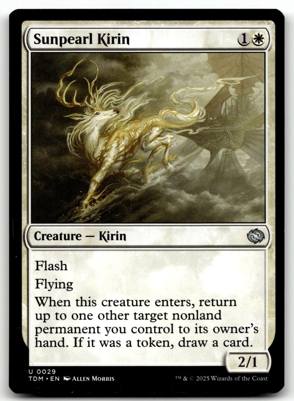 Sunpearl Kirin 29 Uncommon Tarkir: Dragonstorm Magic: The Gathering Near Mint