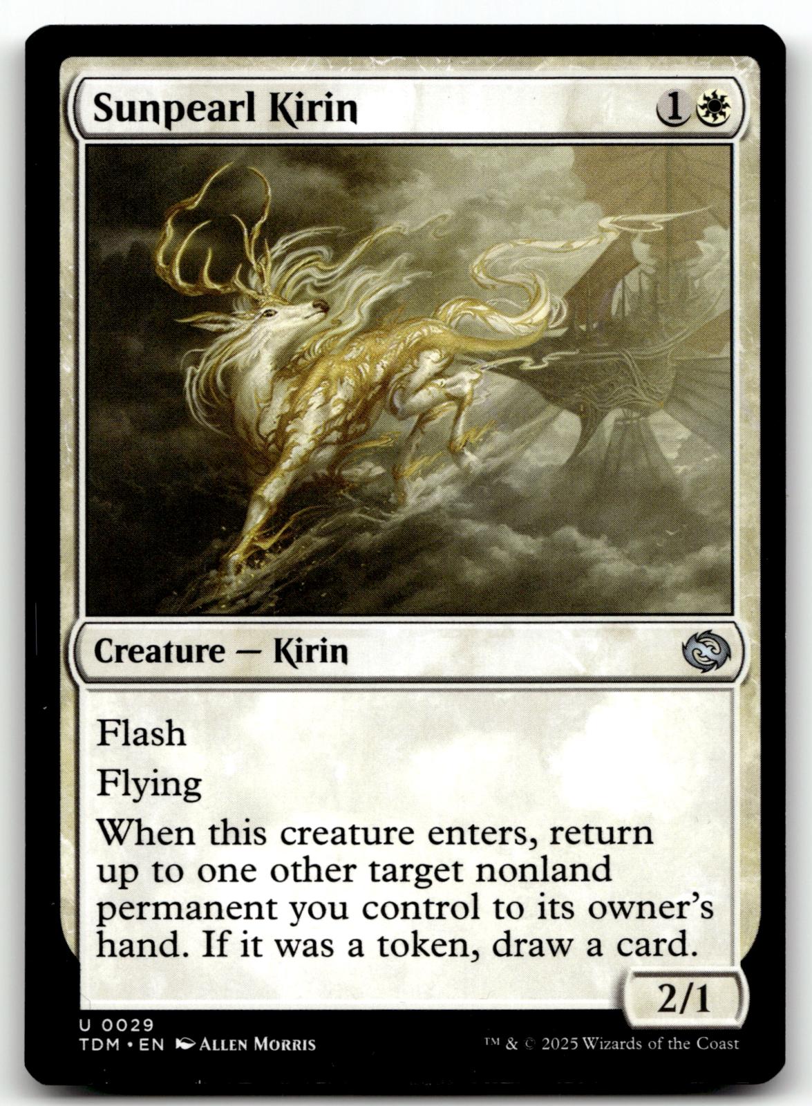 Sunpearl Kirin 29 Uncommon Tarkir: Dragonstorm Magic: The Gathering Near Mint