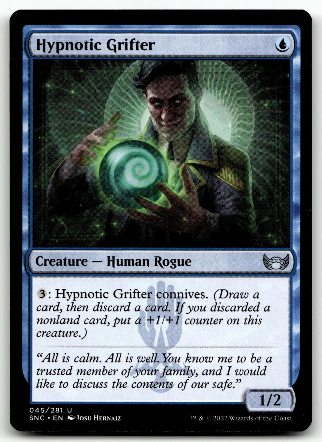 Hypnotic Grifter 45 Uncommon Streets of New Capenna Magic: The Gathering NM