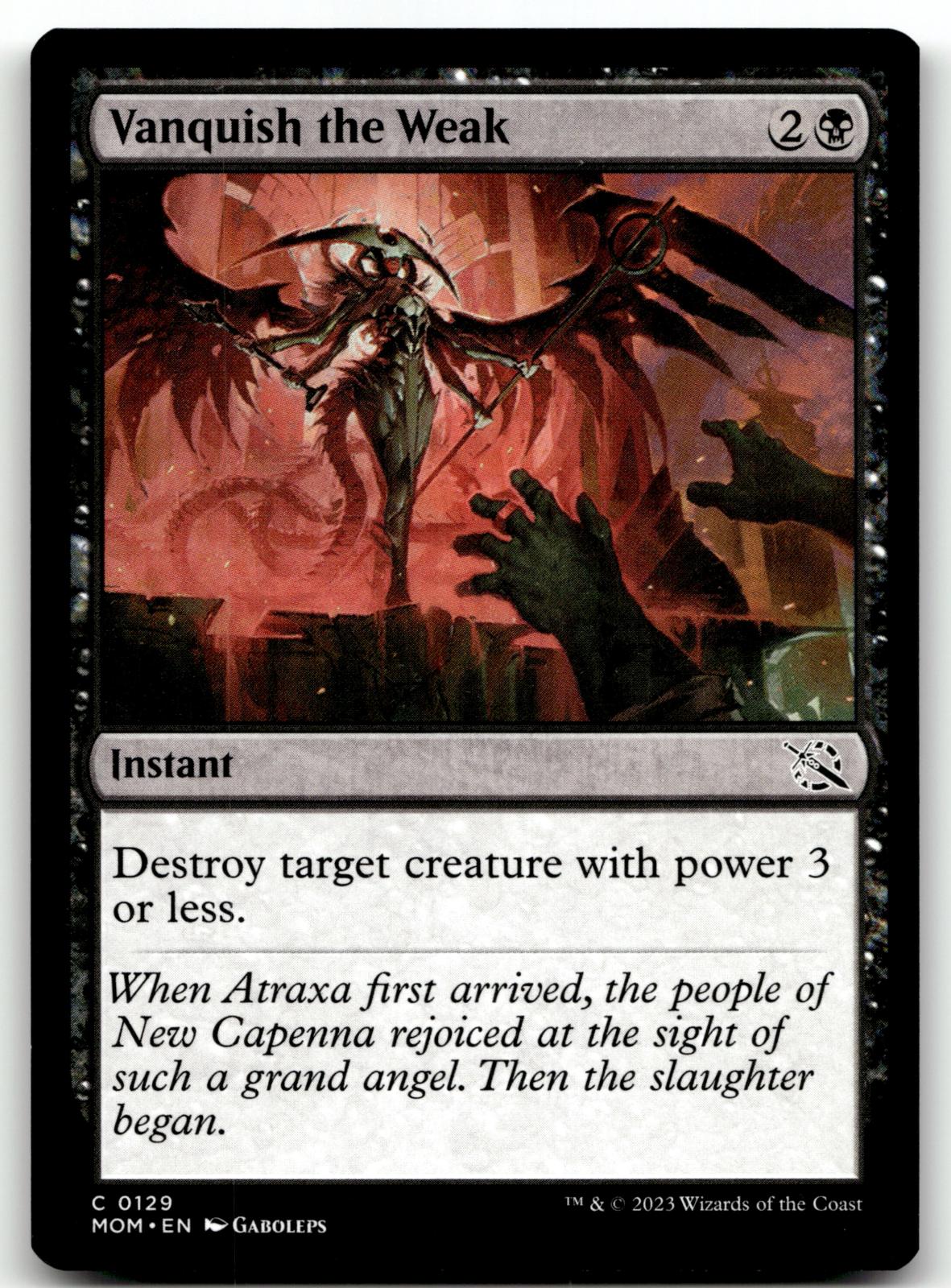 Vanquish the Weak 129 Common March of the Machine Magic: The Gathering Near Mint