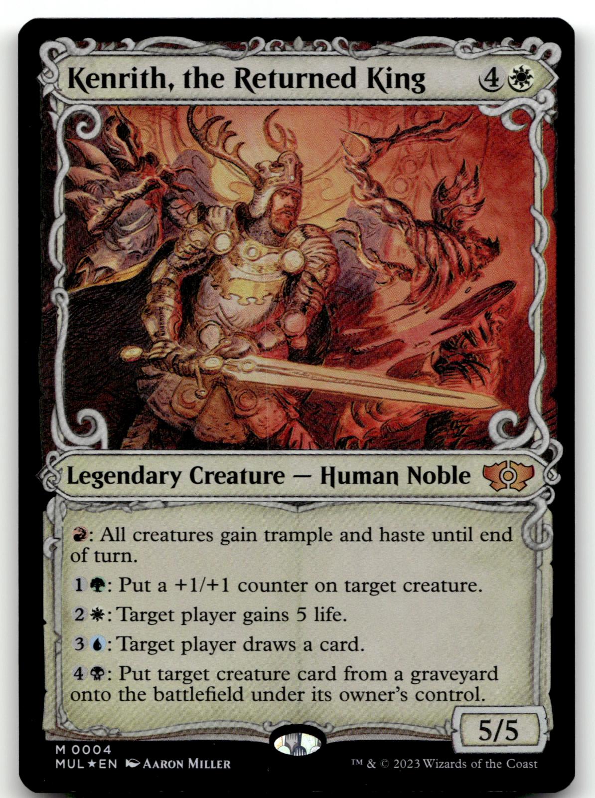 Kenrith, the Returned King 4 March of the Machine: Multiverse Legends Magic: The Gathering Foil NM