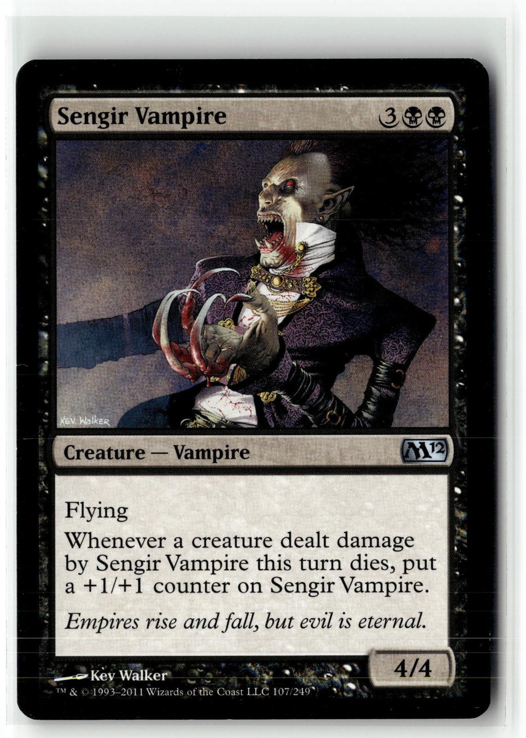 Sengir Vampire 107 Uncommon Magic 2012 (M12) Magic: The Gathering Near Mint