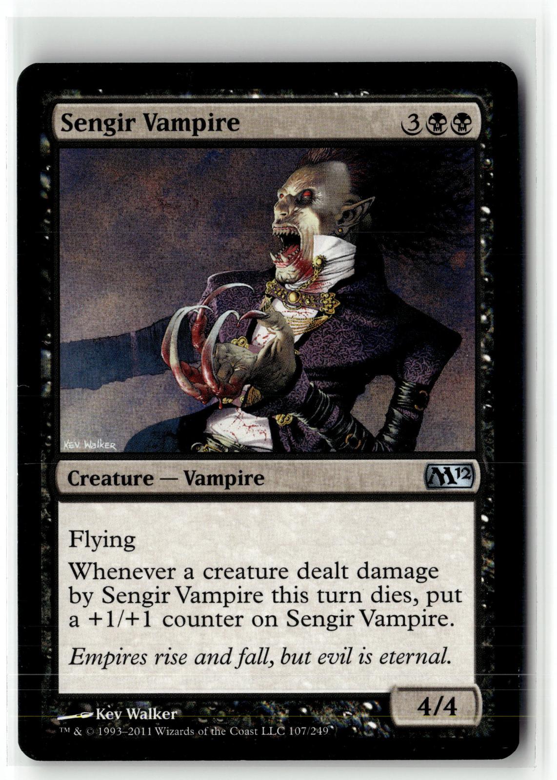 Sengir Vampire 107 Uncommon Magic 2012 (M12) Magic: The Gathering Near Mint